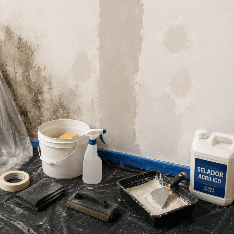 Preparación de la pared