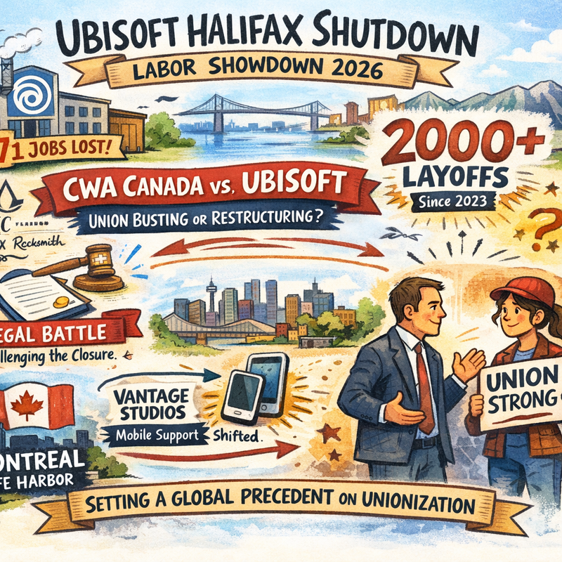 Empty game development office after studio closure announcement