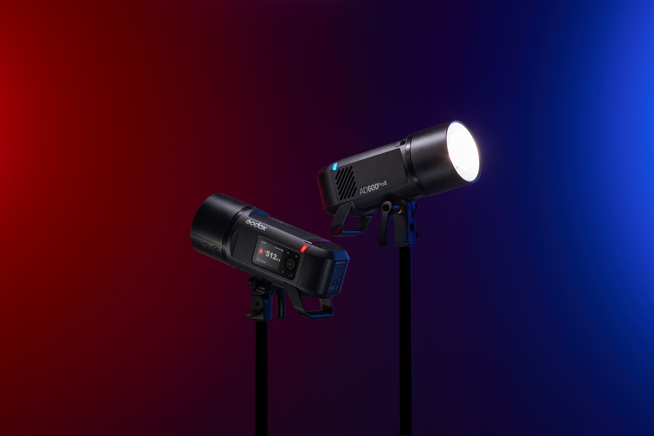 Godox studio lights on stands