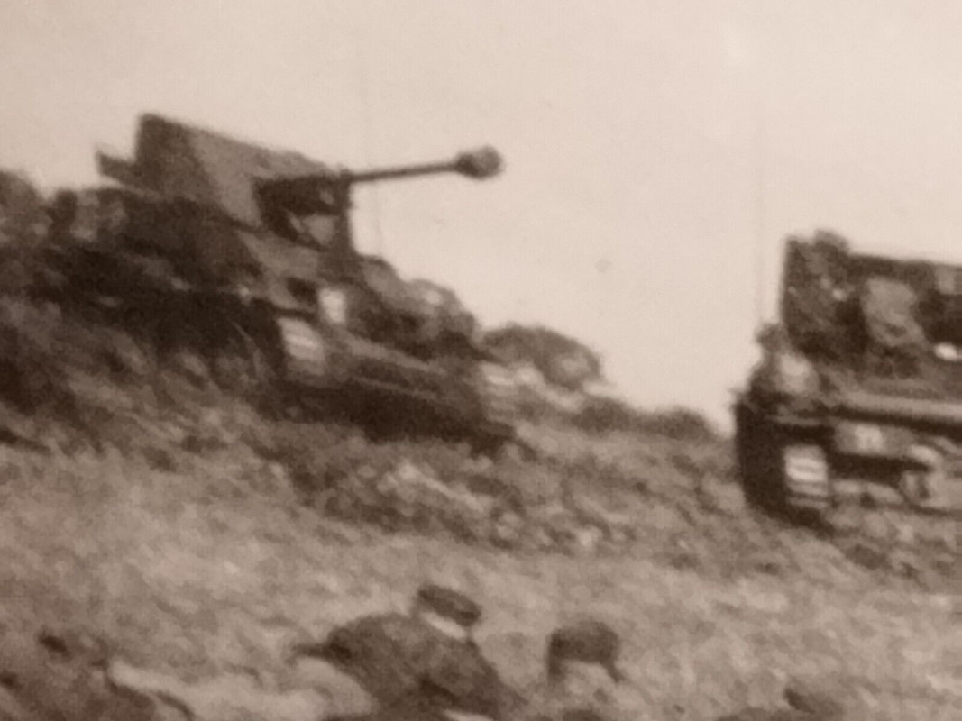 2.WK Foto Kampfgruppe Panzerjäger Marder mit russ Pak Aufbau Übung Panzerrudel (1)