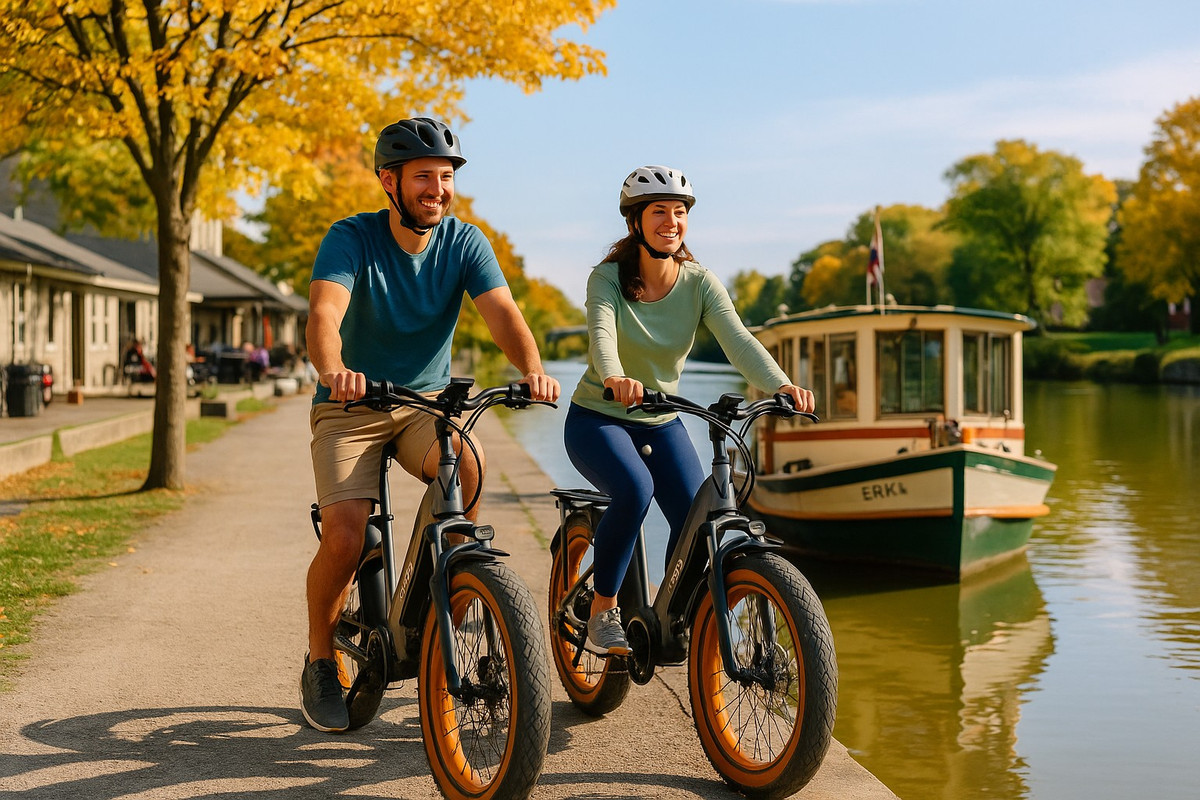 Erie Canal Ebike Riders