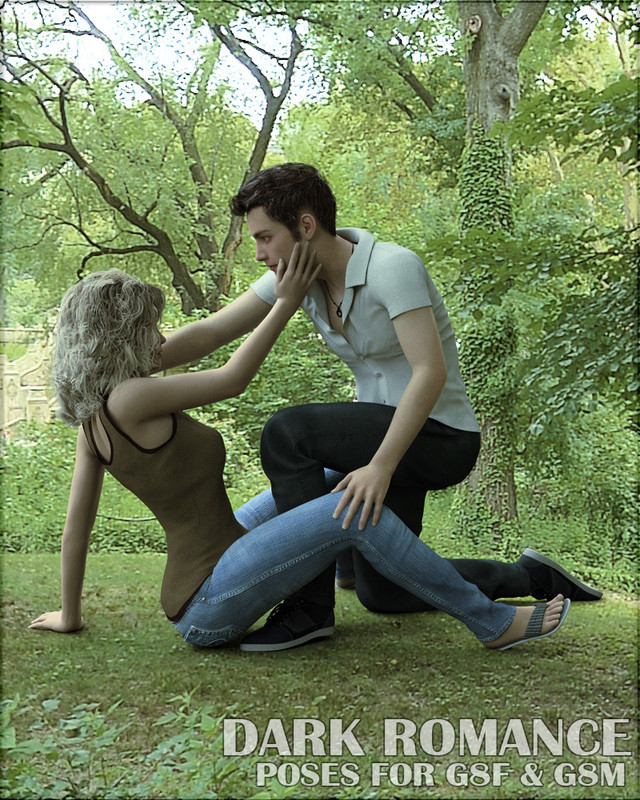 Dark Romance Poses for G8F & G8M Dark Romance Poses for G8F & G8M
