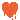 Pixel art of a bleeding heart shape
