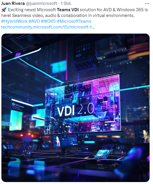 Teams for VDI
