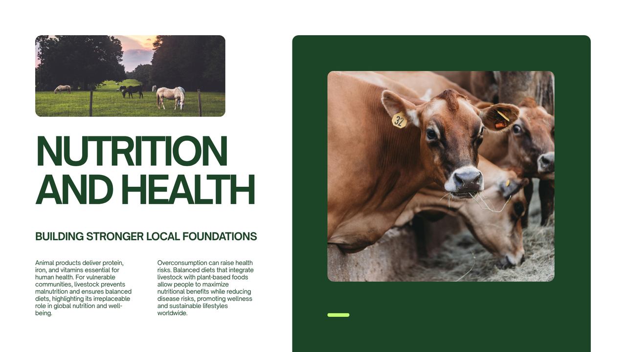 Green and White Simple Livestock Presentation