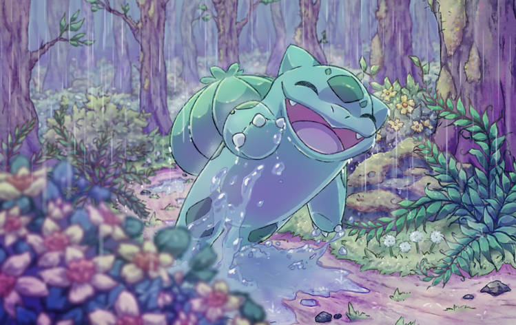 happy-bulba-in-the-rain-by-frostyfoxfire