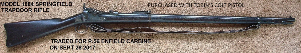 TRADED--U.S Model 1884 Trapdoor Rifle- inspection dated 1893 for a M1856 Enfield carbine  (2)