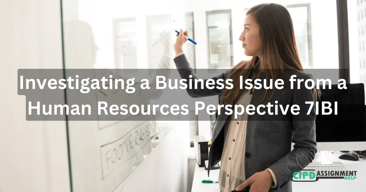 Investigating a Business Issue from a Human Resources Perspective 7IBI