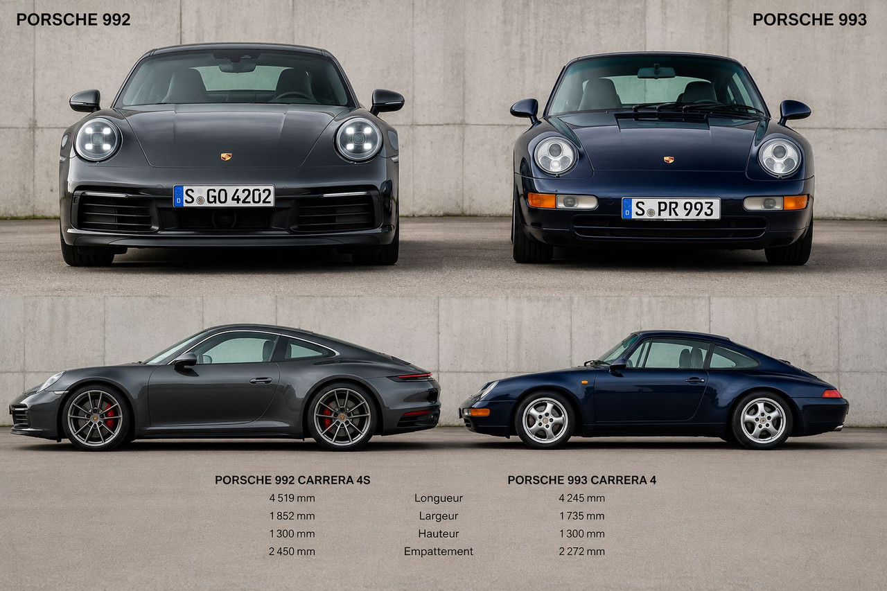 Automobile, convivialité, sérénité... - Page 2 Comparaison-Porsche-992-et-993