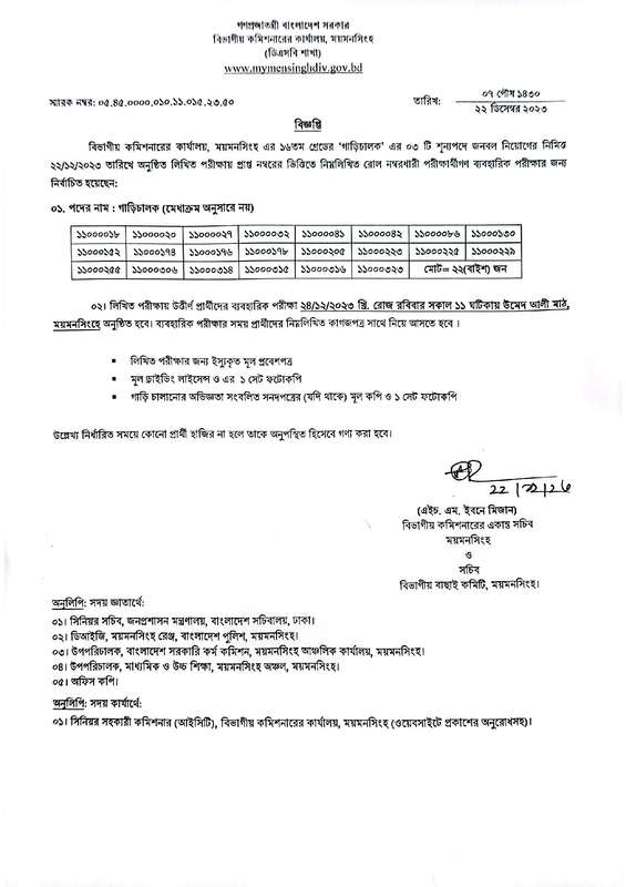 Divisional-Commissioner-Office-Mymensingh-Exam-Result-2023-PDF