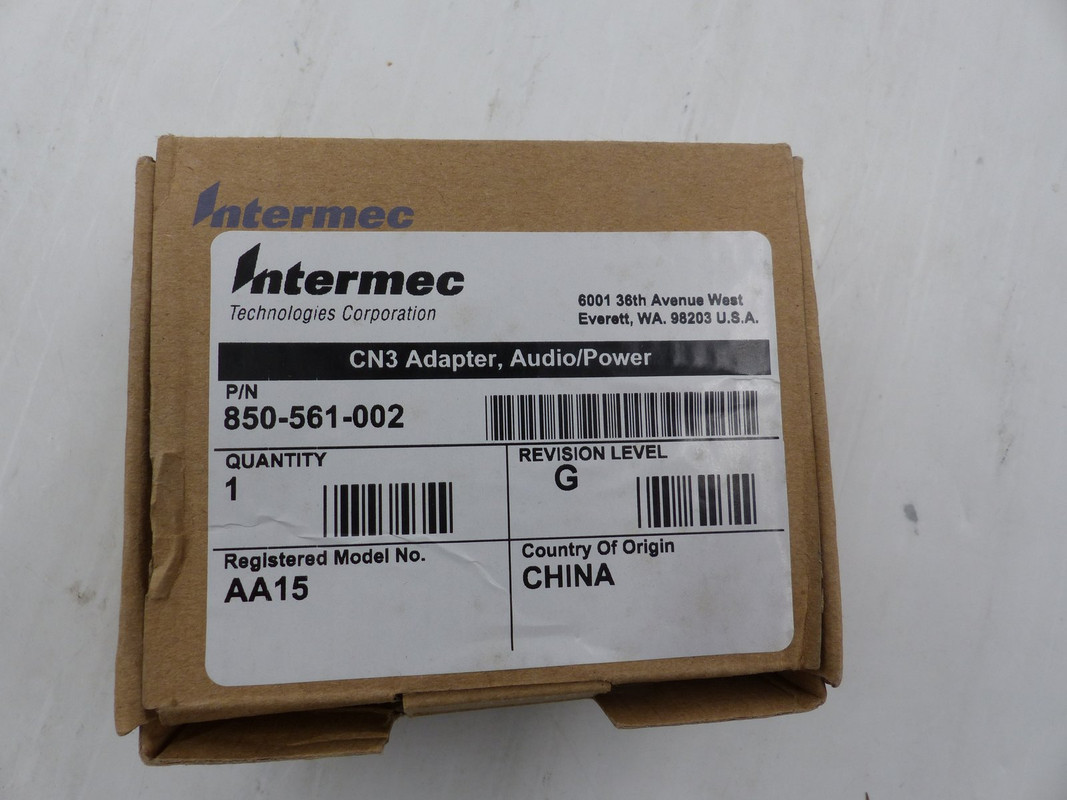 INTERMEC 850-561-002 CN3 ADAPTER, AUDIO/POWER