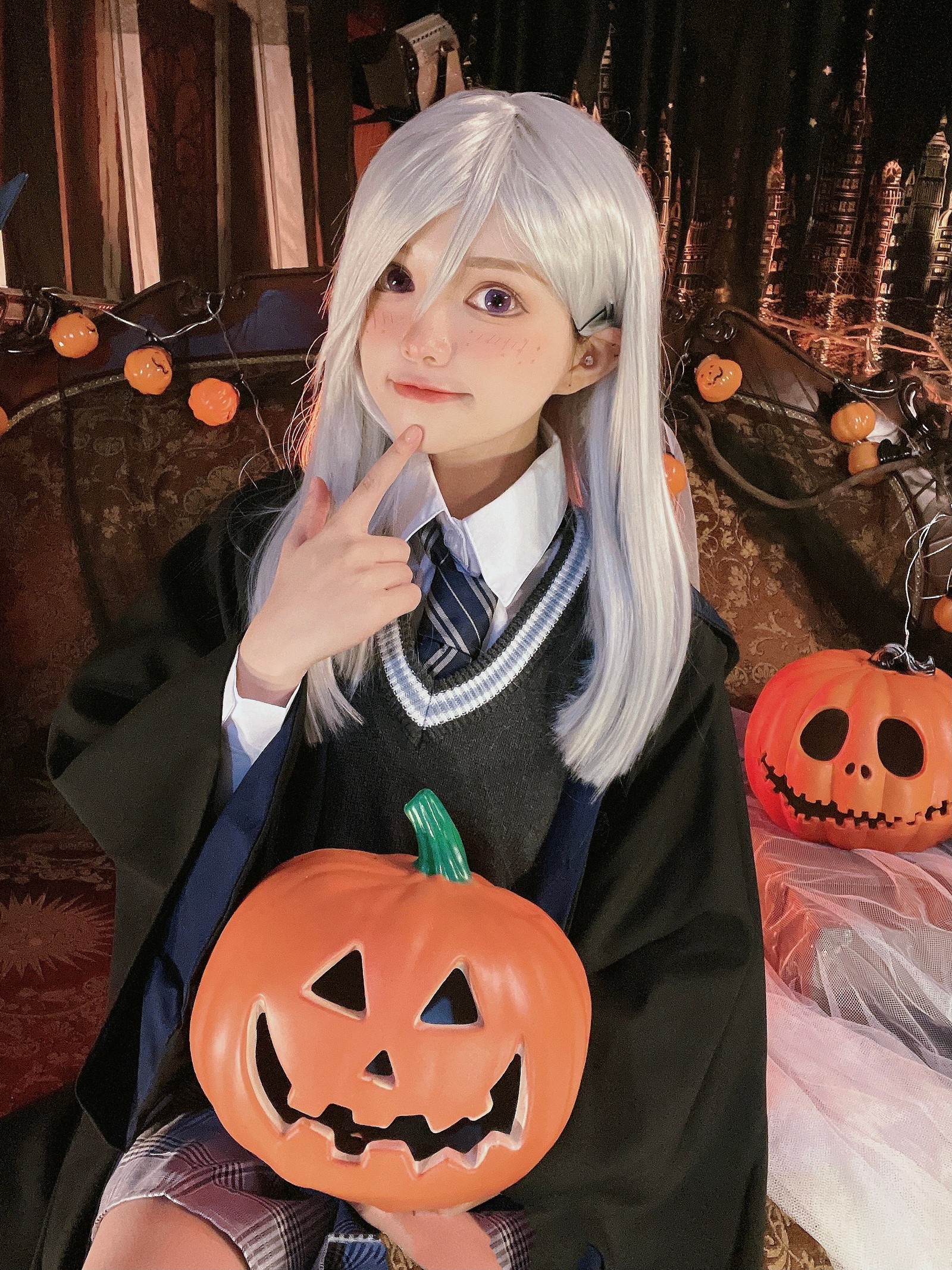 六二二同学 哈利波特 仿妆 Cosplay 写真合集｜魔法学院风（9P｜15MB）插图6