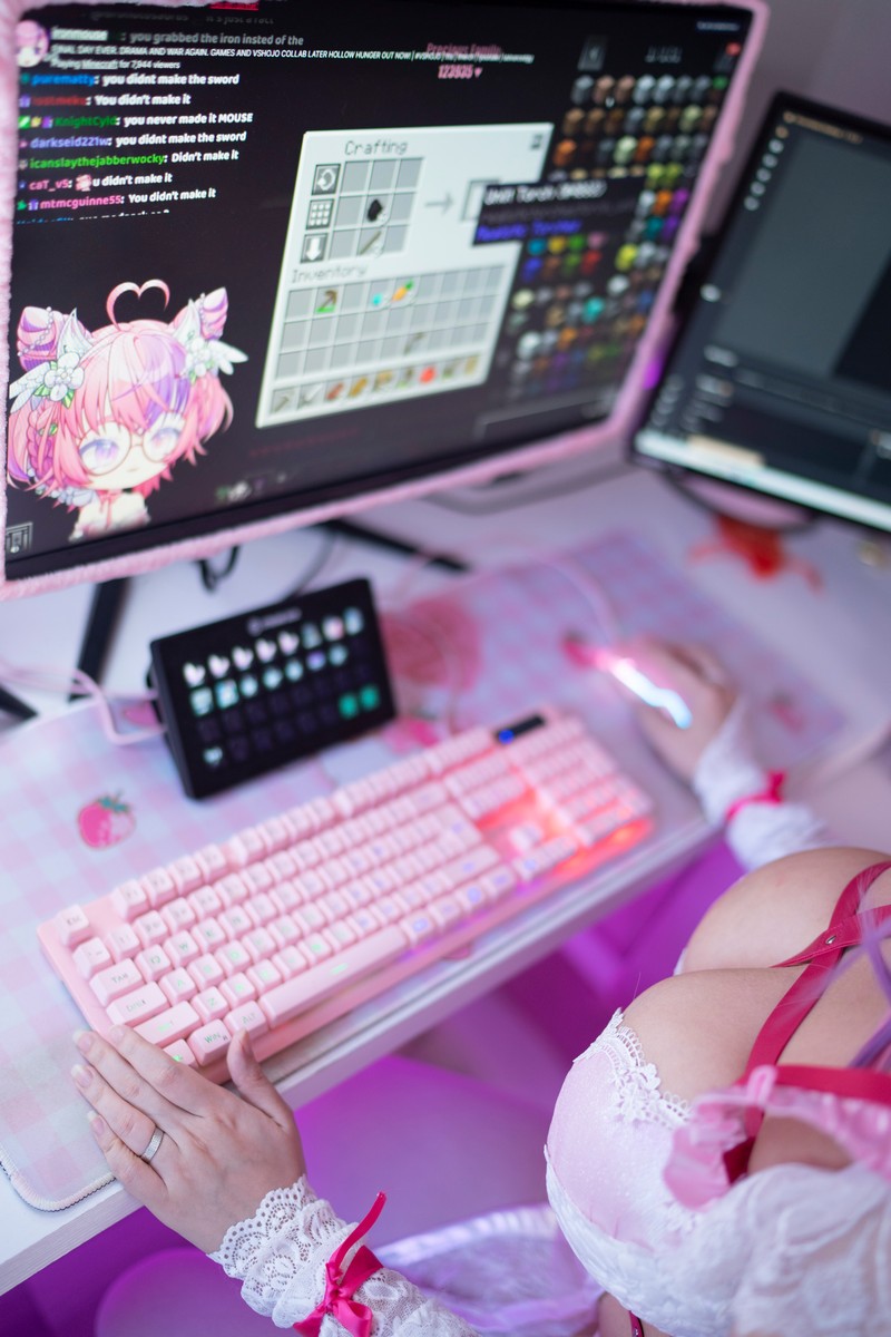 Hana Bunny Ironmouse Cosplay写真｜Vtuber Ironmouse 高清图片合集[16P-48.3M]插图