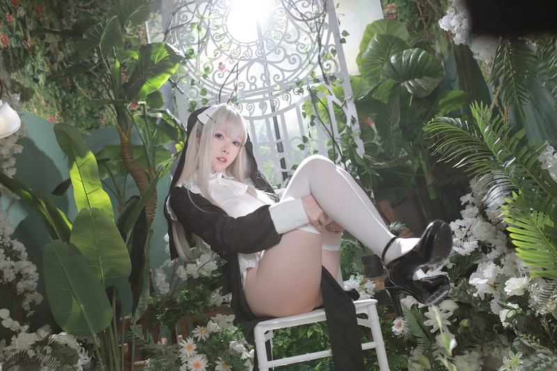 Asagiriai（愛ちゃん）修女Cosplay写真图集 修女主题高清美图 56P (717MB)插图5