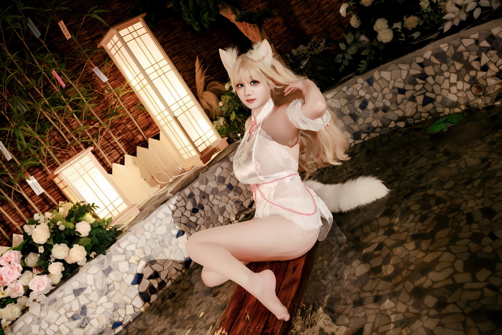 阿雪雪写真温泉狐狸主题写真（57P+1V / 731.9M）日系风格套图插图5