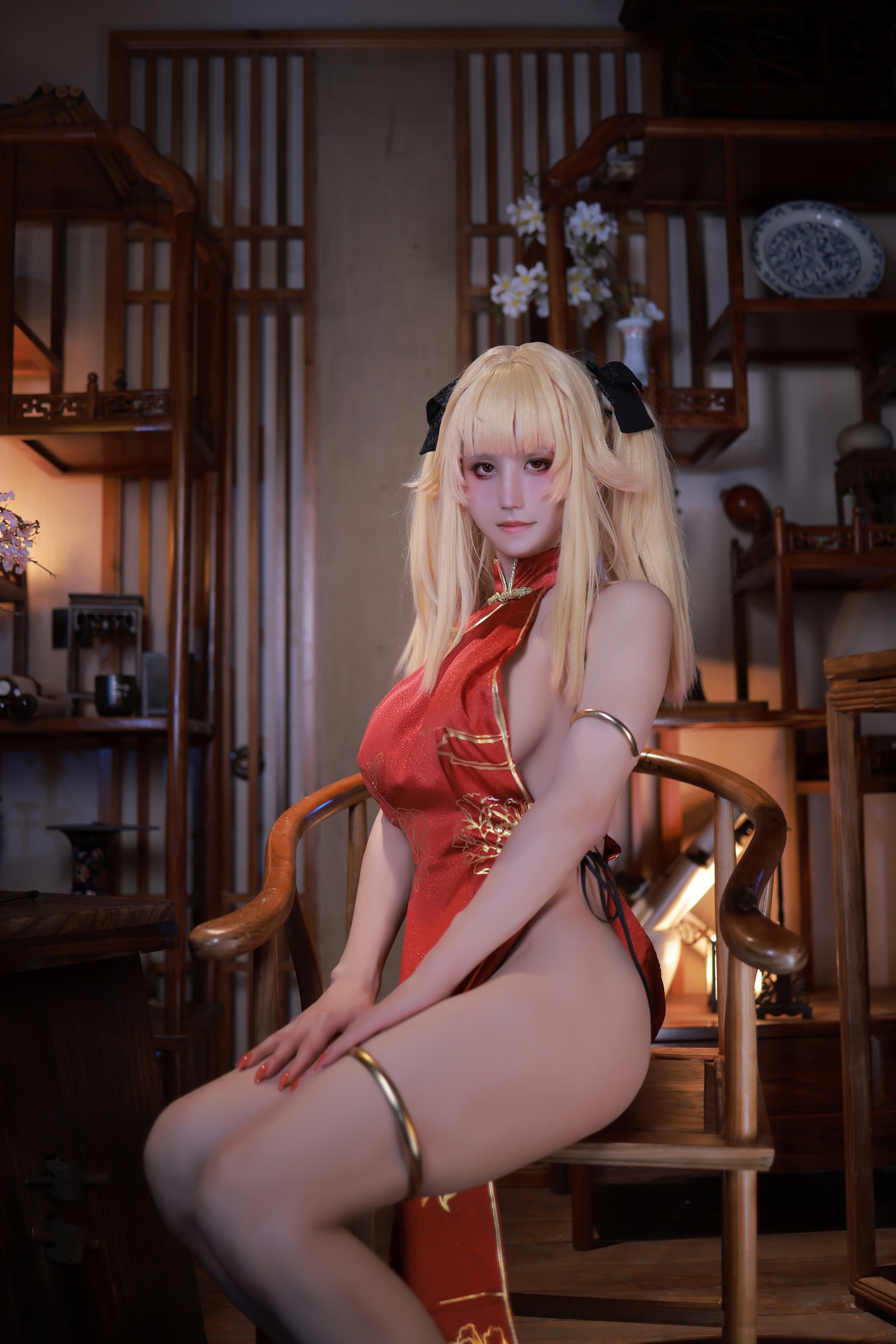 桜满三时 – 萌姬联合 旗袍 Cosplay 高清写真集（84P-913.3MB）东方魅力插图3