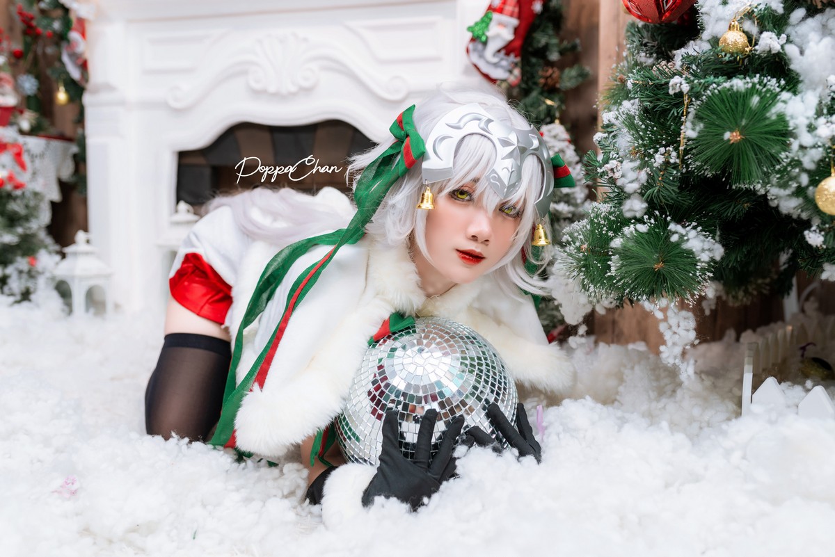 PoppaChan Jeanne Alter Santa Lily Cosplay (FGO) – 26 Photos 4 Videos 139MB插图5