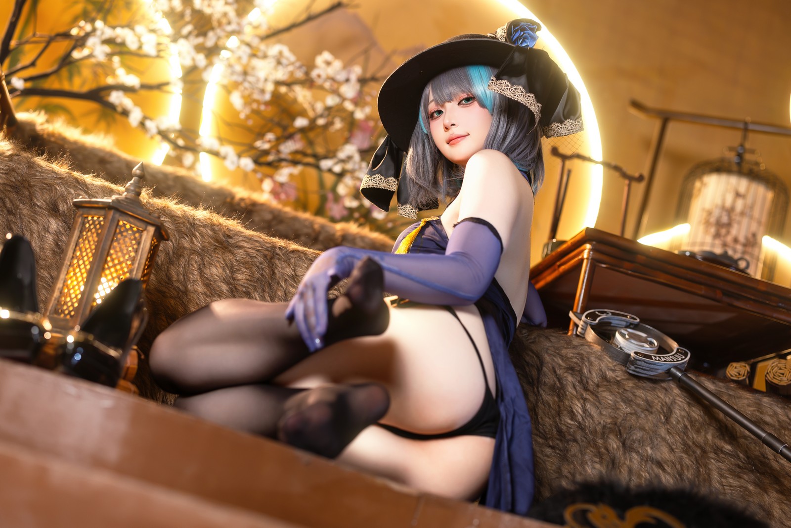 屿鱼 Yuyu 金装猫猫头 原创 Cosplay 写真集（60P｜747MB）插图3