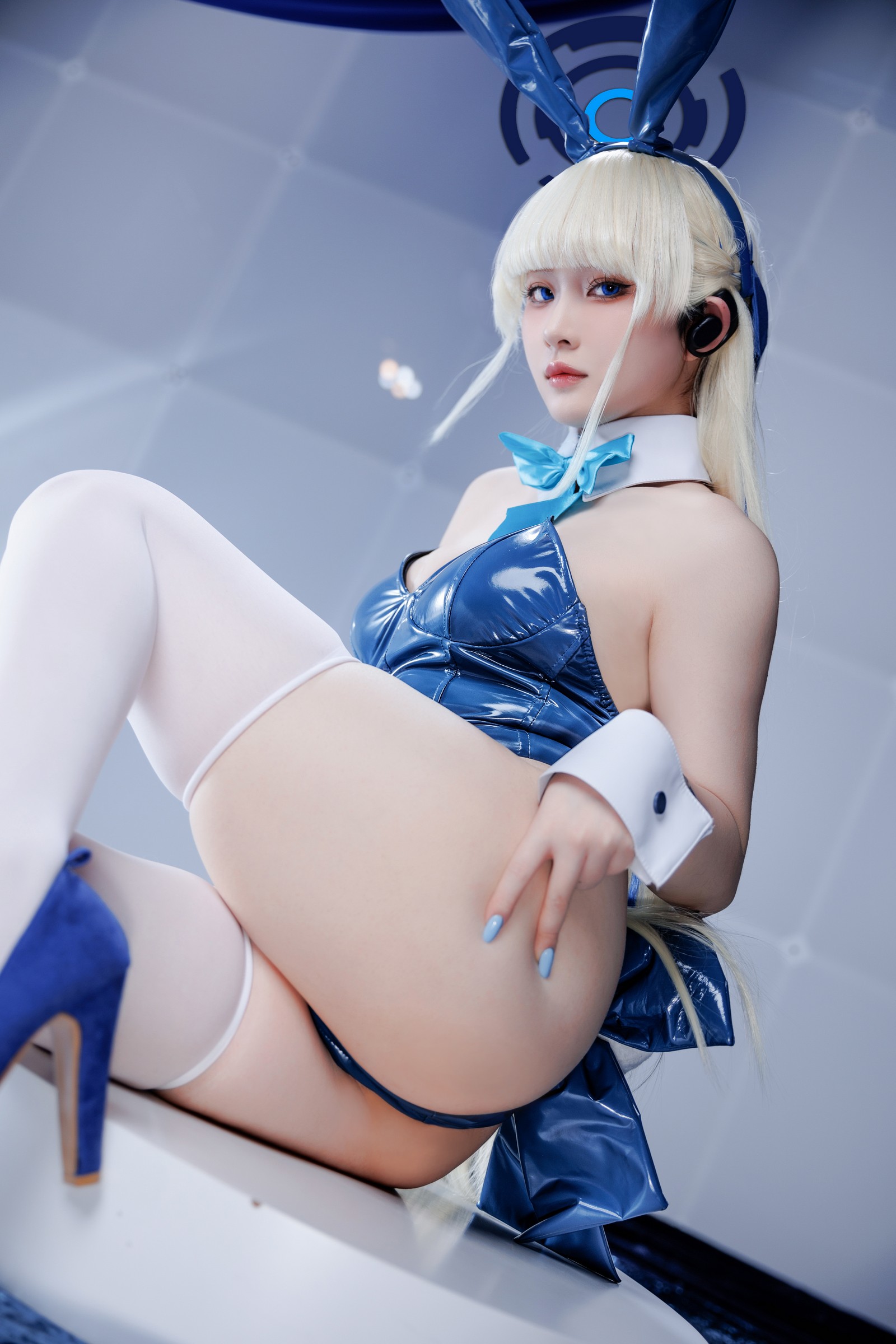 屿鱼 Yuyu Toki × 飛鳥馬トキ 蓝色兔女郎 Cosplay 写真集（45P｜522MB）插图2