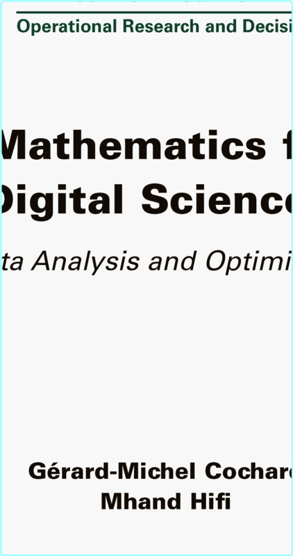 Mathematics For Digital Science 3 Data Analysis And Optimization Iste Invoiced