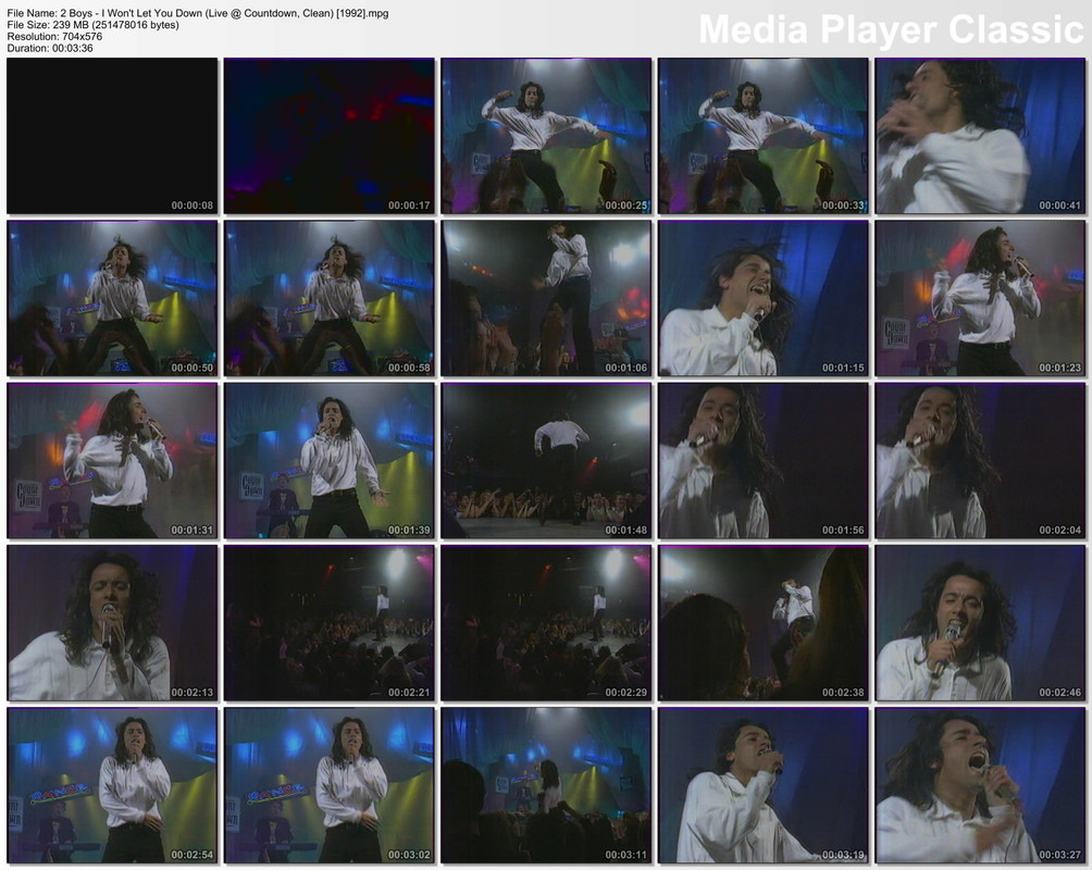 2 Boys - I Won't Let You Down (Live @ Countdown, Clean) [1992]