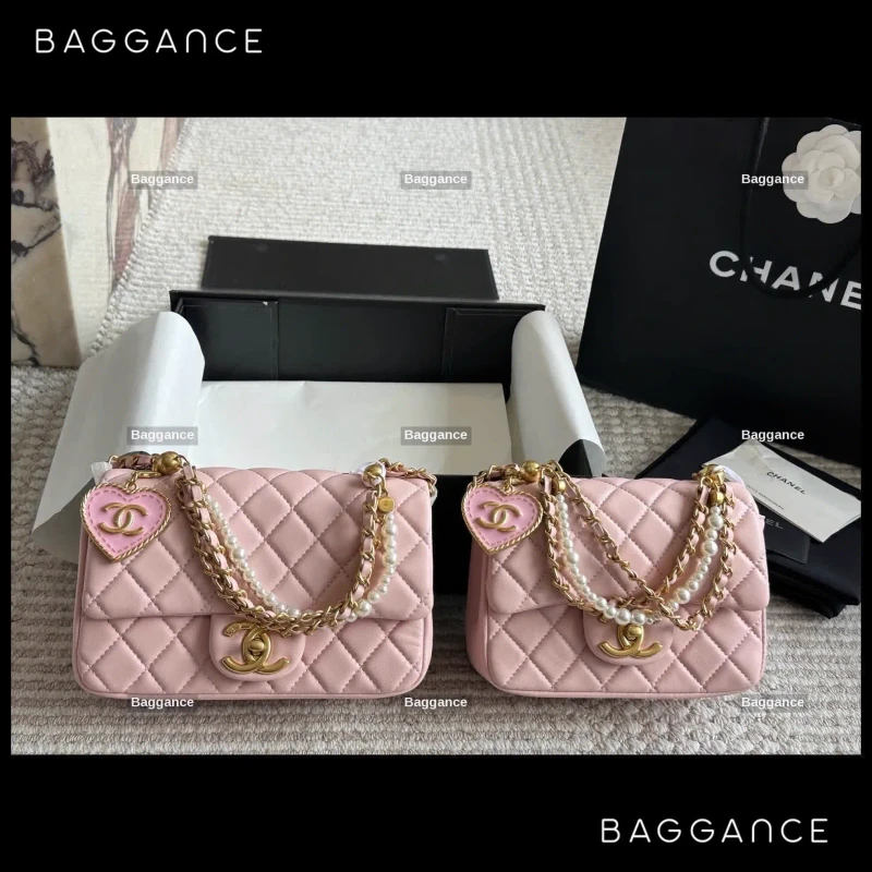 Chanel 24P Pearly Square Puff Bag Premium Leather 20cm - EVCHFW-008