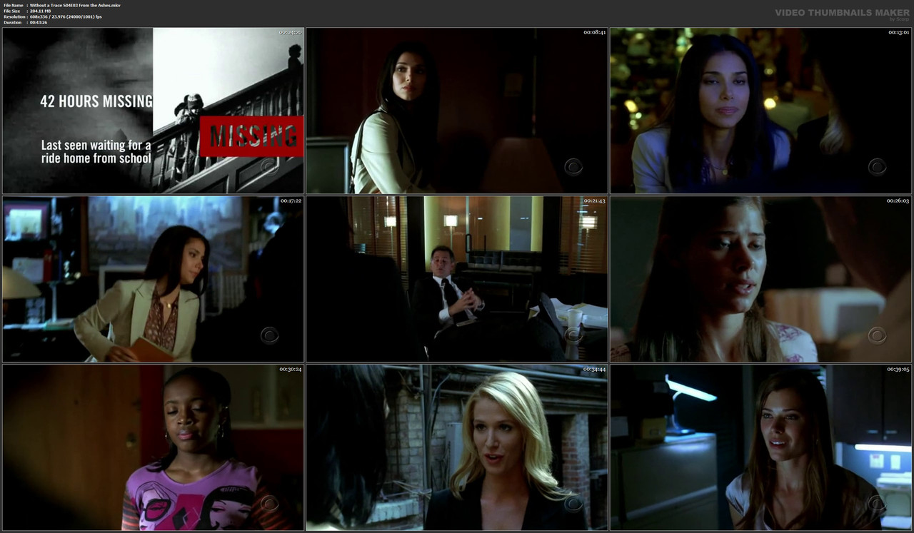 Without a Trace S04E03 From the Ashes.mkv