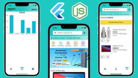 Flutter & Node Tutorial: Build Amazon Clone with Admin Panel Flutter & Node Tutorial: Build Amazon Clone with Admin Panel