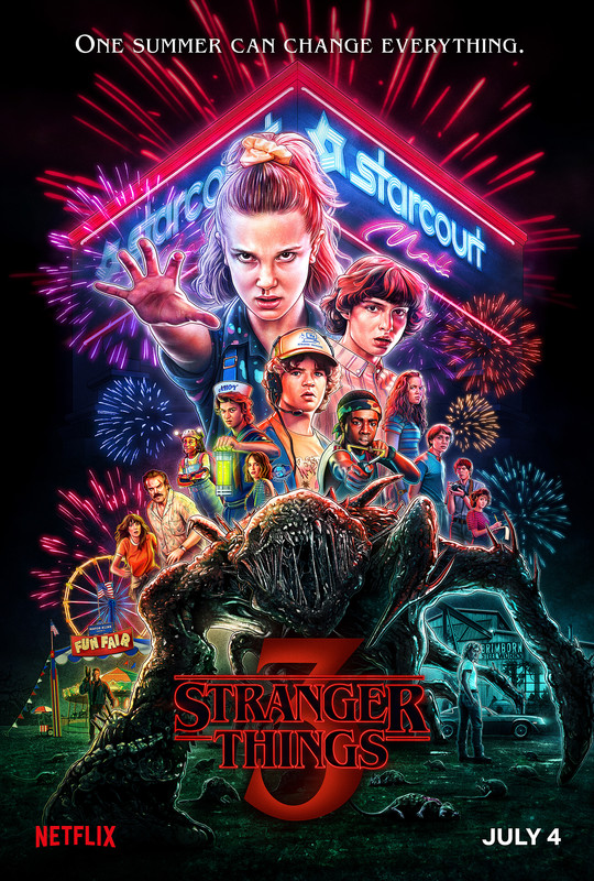 Netflixオリジナルシリーズ『STRANGER THINGS』ポスター Netflix Stranger Things - One Sheet Wall Poster with Push Pins