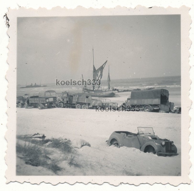 Kanalküste Dünkirchen englische Wracks Austin 8 