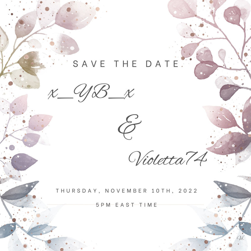 Invitación de boda Cuadrada Floral Elegante Sencilla (3)