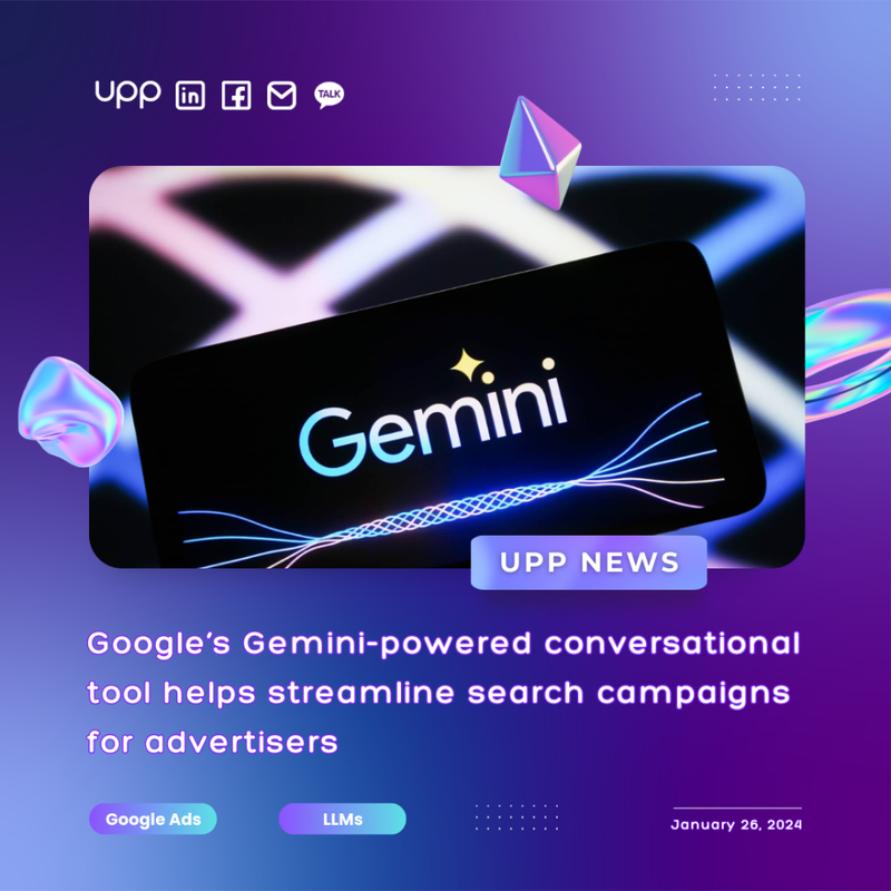Google’s latest Gemini-powered conversational tool helps streamline Search campaigns for advertisers