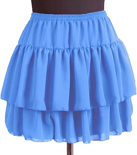 Women's Flared Short Skirts Basic Versatile Pleated Mini Skater Elastic Skirts - Picture 3 of 47