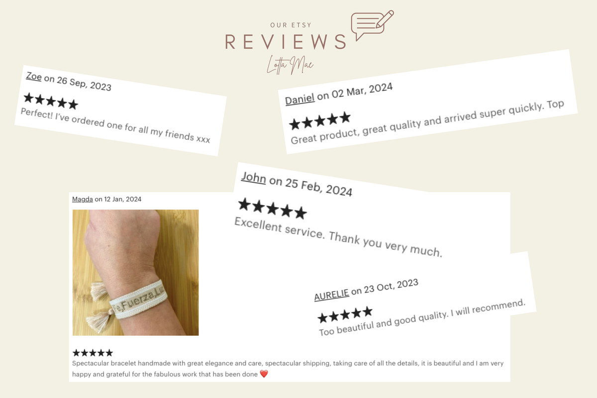 New in our collection: Personalized Embroidered Bracelets ♡ Very nice to wear yourself, together with your sister or to give as a present to someone close to you!