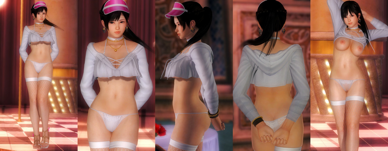 Kokoro DOAX White Hoodie Topless