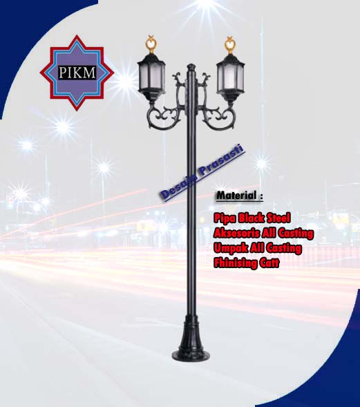 Ting Lampu Pju Antik Solar Cell