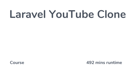 Laravel YouTube Clone