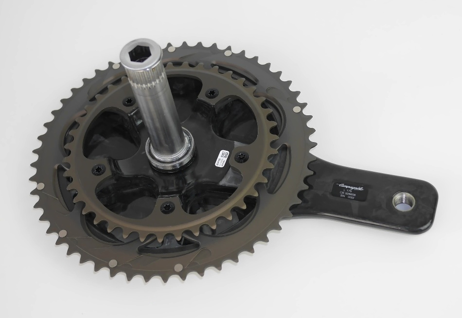 新品 145,000円 CAMPAGNOLO BULLET 11速sカンパ バレット ウルトラFC13-BUU593Cクランクセット175 mmカーボン53/39スーパーレコード エアロ