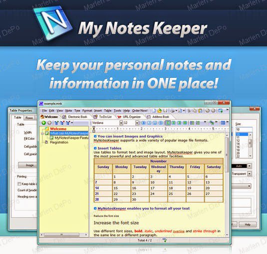 My Notes Keeper 3.9.2 Build 2091 Portable