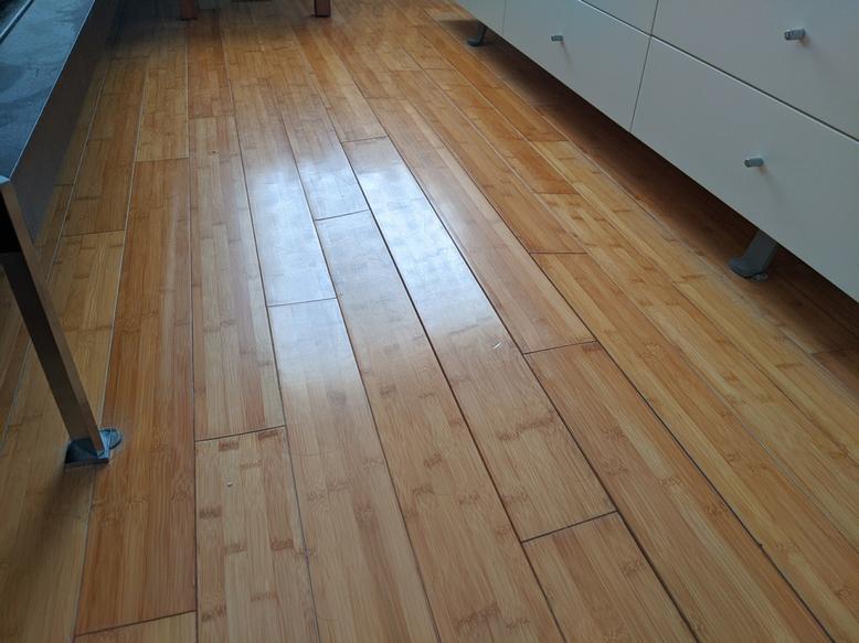 bamboo floor warped from moisture intrusion DIY Home Improvement Forum