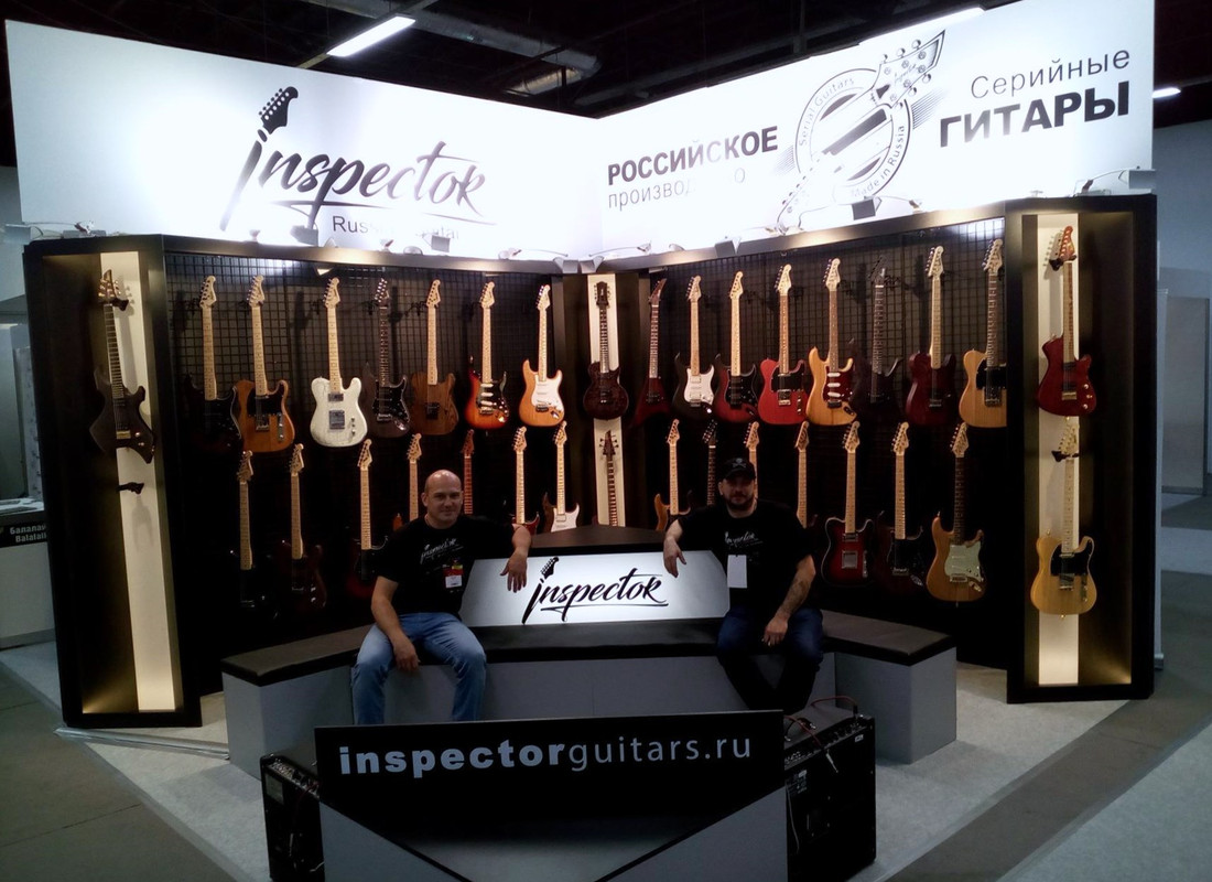 Стенд Inspector guitars на NAMM 2017