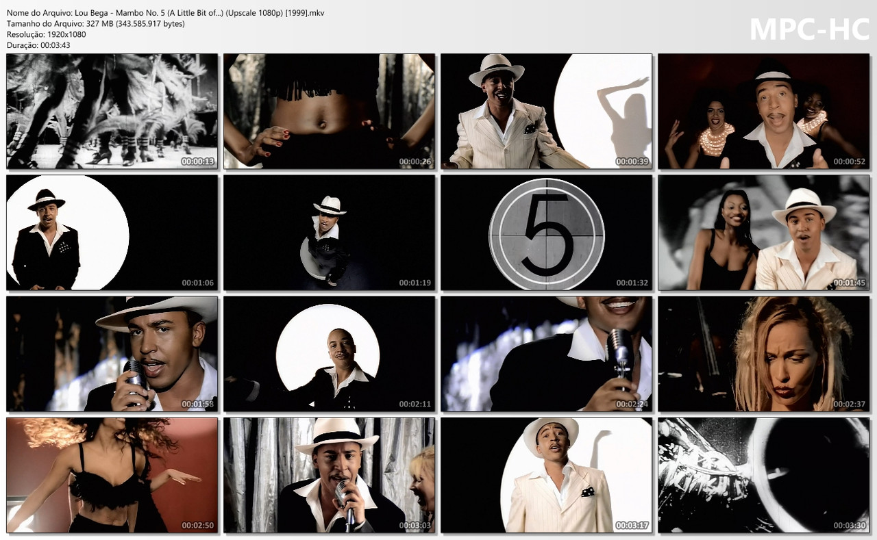 Lou Bega - Mambo No. 5 (A Little Bit of...) (Upscale 1080p) [1999]