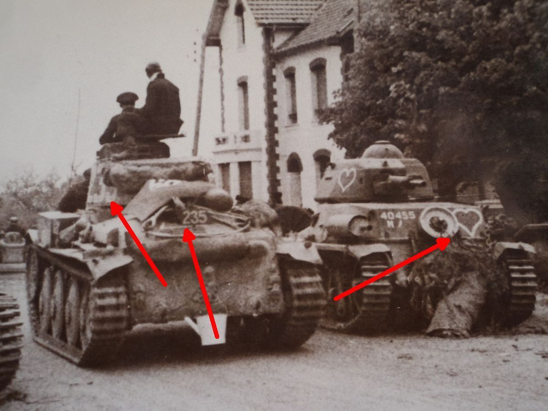 FRANZÖSISCHE PANZER, Char Hotchkiss H-35, Maling