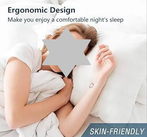 Soft fibre pillow pack of 2 Color 1 (R802)