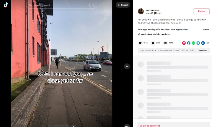 Kisah viral TikToker yang harus menempuh perjalanan dengan jalan kaki, naik bus hingga kereta untuk menuju tempat kuliahnya.