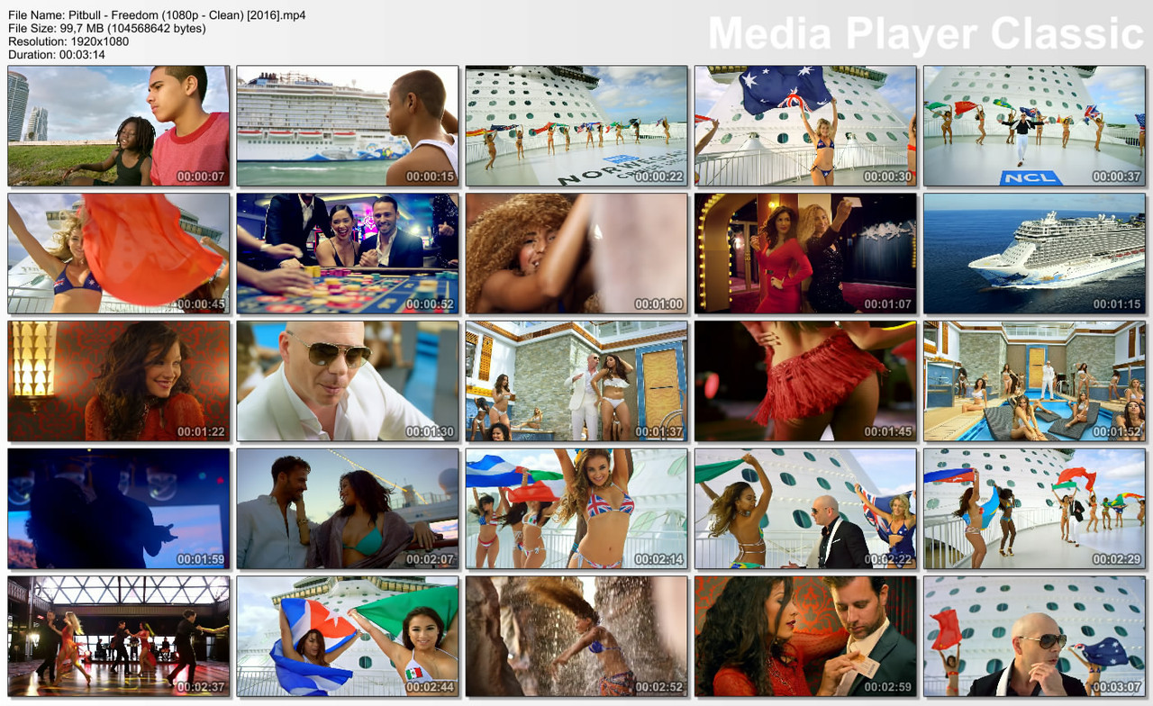 Pitbull - Freedom (1080p - Clean) [2016]