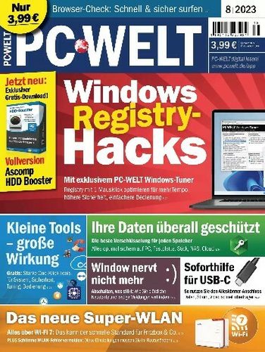 Cover: Pc Welt Magazin August No 08 2023