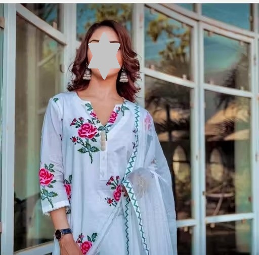 WOMAN PRINTED KURTA SET Color 1 (KS172)