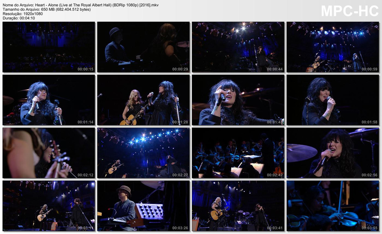Heart - Alone (Live at The Royal Albert Hall) (BDRip 1080p) [2016]