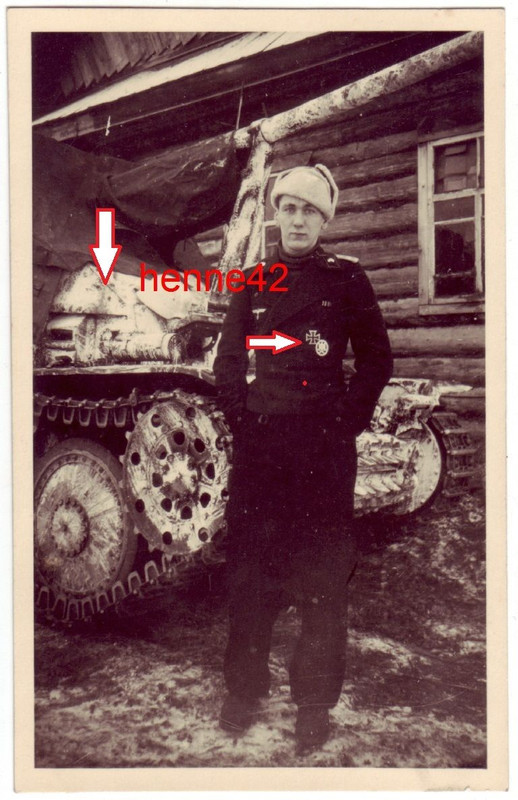 Foto Portrait Panzer vor Pz.Jäger Marder II in W